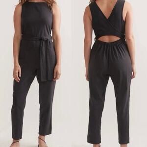 Marine Layer Eloise Jumpsuit Dark Gray Women Size Medium Capsule Spring Summer